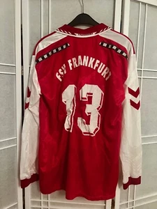 Maglia vintage FSV Francoforte HUMMEL shirt maglia giocatore anni 90 ? Manica lunga L - Foto 1 di 3