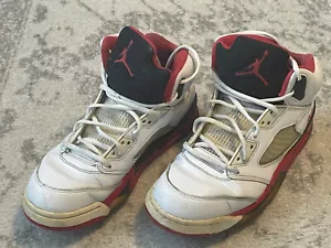 Air Jordan Retro V 5 Fire Red Black Tongue 2013 136027-120 Herren Größe 8 ohne Karton - Bild 1 von 11