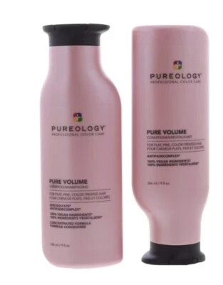(2) Pureology Pure Volume Shampoo & Conditioner Duo Set 9 oz each ☆ New ☆ VEGAN - Image 1 of 2