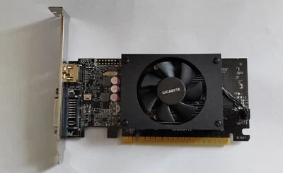 GIGABYTE NVIDIA GeForce GT 710 2GB GDDR3 DVI/HDMI Graphics Card - Image 1 of 3