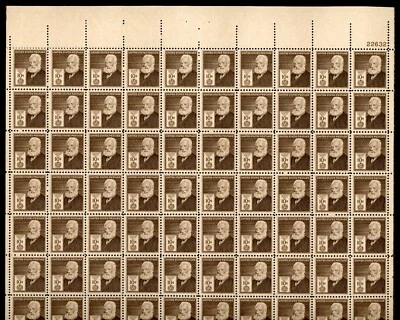 United States 1940 Alexander Graham Bell Scott# 893 Full Sheet Mint XF OG NH Gem - Image 1 of 2