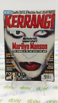 KERRANG 1998 Marilyn Manson Metallica Iron Maiden - Image 1 of 2