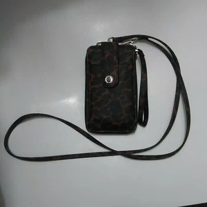 Leopard Print Crossbody or Wristlet Wallet Purse on a string New by Apt 9 - Picture 1 of 7