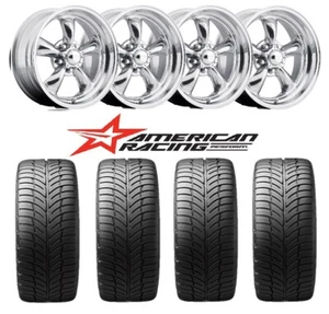 15 WHEEL TIRE PACKAGE TORQ THRUST AMERICAN RACING CLASSIC SS SPORT SUPREME - Picture 1 of 12