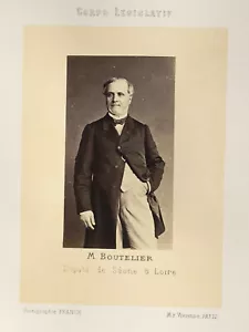 Henri Claude Boutelier Saona Loire Fotografía Albúmina Franck Diputado 1864 - Imagen 1 de 2