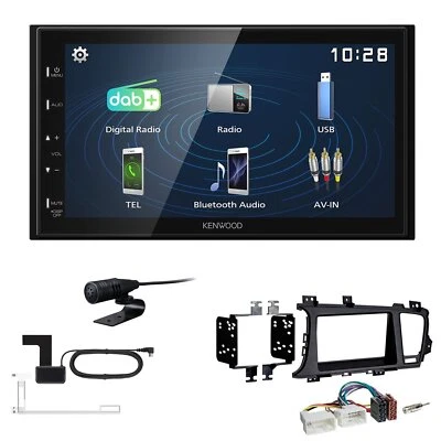 Kenwood 2DIN DAB+ Autoradio für KIA Optima ab 2012 schwarz - Bild 1 von 4