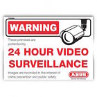 ABUS CCTV Alarm Warning Sticker.-FREE POST (TVSIGN01)