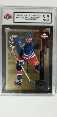 Wayne Gretzky 1997-98 TRIPLE Black Diamond Hockey Card KSA Graded 9.5!!! - Image 1 of 2