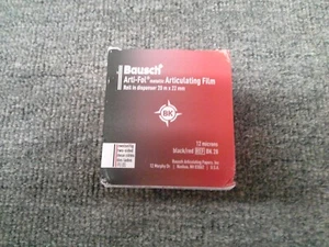 BK 28 New Bausch Arti-Foil Metallic Articulating Film Black/Red 20m x 22mm - Picture 1 of 3