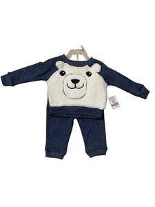baby boy infant clothes new 3 Months, ANIMAL RAGLANFLEECE SET New With Tag - Picture 1 of 3