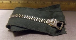 Vintage Vietnam Era - Brass Zipper / Interlocking Slide Fastener (NOS) - Imagen 1 de 12