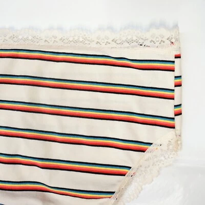 Lacy Panties Plus Size NWT 12 colors! stretch Cotton Jenni Bikini Panties S-3X - Image 1 of 4