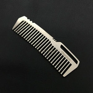 Unique Fashion Pocket Comb Beard Comb for Gift Hair Comb EDC Titanium Comb - Picture 1 of 10