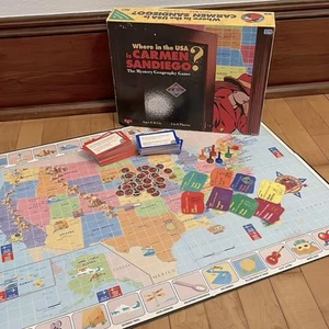 Where In The USA Is Carmen Sandiego, The Mystery Geography Board Game - Picture 1 of 12