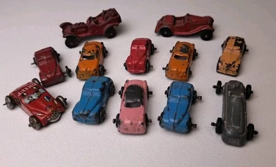 1950's Vintage Antique Barclay Die Cast Mini Micro Small Toy Cars Lot (12) - Image 1 of 4