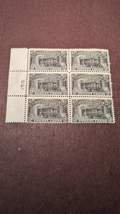 EE. UU. Sello #E14 como nuevo nunca montado placa bloque de seis - Imagen 1 de 2