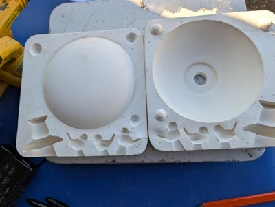 Compote Dish With Tiny Birds Vintage Slip Casting Ceramic Mold - Image 1 of 4