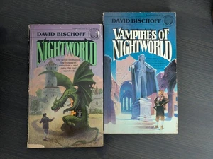 2pk NIGHTWORLD / VAMPIRES David Bischoff Vintage paperback 1st Del Rey 1979 Set - Picture 1 of 3