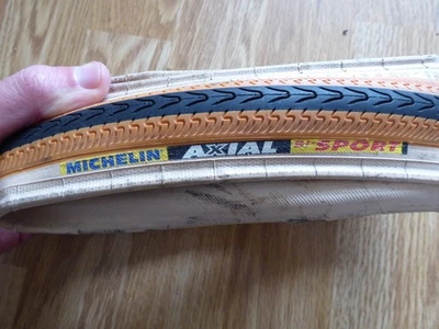 Michelin Axial Bi Sport Rennrad Reifen 23c Dual Compound Skin Wall Race Retro TT - Bild 1 von 4