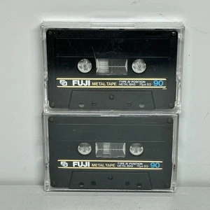 Vintage FUJI Metal Tape Type IV Position Metal Bias 90 Audio Cassette Tapes x 2 - Picture 1 of 12