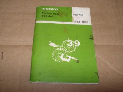 Volvo 760 740 1982 1983 1984 1985 manual de datos concesionario servicio libro de datos Foto 1 de 4