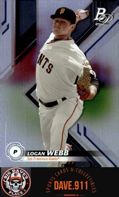 Logan Webb 2019 Bowman Platinum Top Prospects #TOP-30 San Francisco Giants - Image 1 of 2