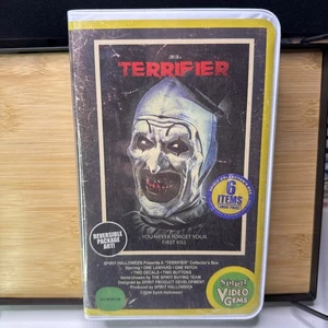 TERRIFIER VHS Spirit Halloween Video Gems Collector Box Exclusive Brand New Rare - Picture 1 of 4