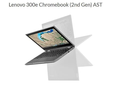Lenovo 300e Chromebook 2nd Gen 11.6" - 4GB 32GB SSD - schermo Touch 2in1 - Immagine 1 di 4