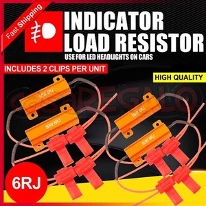 4PCS 50W Load Resistor LED Decoder Fix Hyper Flash Turn Signal Blinker - Picture 1 of 10