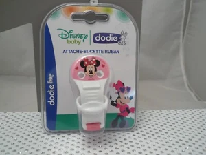 Dodie Disney Baby attache tétine rose Minnie Mouse sous blister  - Picture 1 of 2