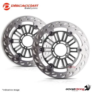 2 front discs Discacciati light 310mm black Kawasaki Z1000/Z1000 Abs 2014> - Picture 1 of 5