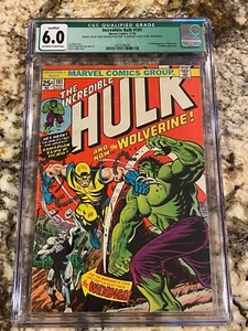 INCREDIBLE HULK #181 CGC 6.0 OW/ WHITE PAGES 1ST WOLVERINE HOT BRONZE AGE GRAIL - Picture 1 of 3