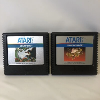 SPACE INVADERS, CENTIPEDE Game Cartridges Only (Atari 5200, 1982) Tested - Image 1 of 4
