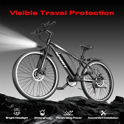 Electric Mountain Bike Ebike 750W Peak Motor BICYCLE 25mph 48V Commuter Adults - Image 1 of 4