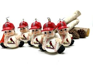 5 St Louis Cardinals Lil Player Christmas Ornament MLB Fan