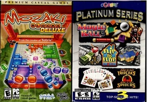 Mozaki Blocks Deluxe & eGames Platinum Series Pc New XP 4 Family Fun Games - Picture 1 of 3
