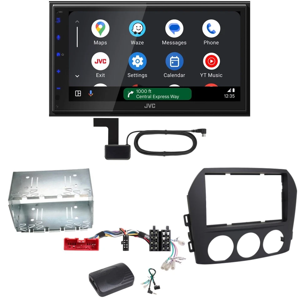 JVC KW-M595DBT Android Auto CarPlay DAB+ Einbauset für Mazda MX-5 NC FL - Bild 1 von 1