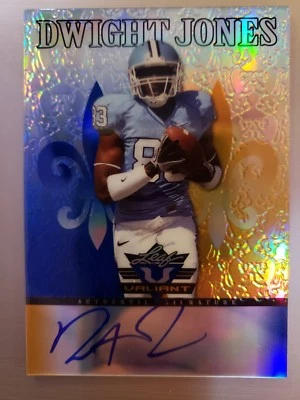 2012 LEAF VALIANT DWIGHT JONES ROOKIE ON CARD AUTO #'D 15/99. - Image 1 of 3