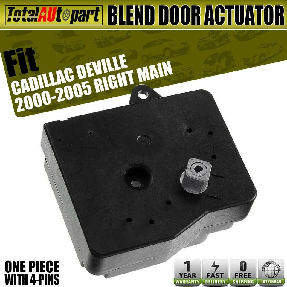 Actuador de puerta principal derecho mezcla calentador de aire acondicionado para Cadillac Deville 2000-2005 V8 4,6 L Foto 1 de 4