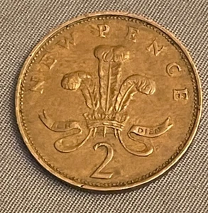 RARE-1971 NEW PENCE 2p British Coin Queen Elizabeth II DG REG FD 1971 - Picture 1 of 12