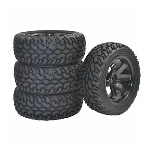 4 x Reifen Räder RC 1/10 12mm Rally Reifen Felgen Für HSP HPI On Road Car Tamiya - Bild 1 von 5
