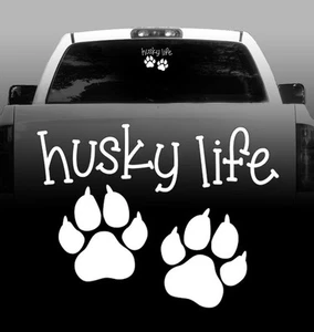 Husky Life - Silhouette Vinyl Sticker Decal High Quality Window - Picture 1 of 1