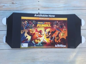 Crash Team Rumble Game Stop Advertising Video Game Poster Shelf Display 12x2.5x9 - Picture 1 of 5