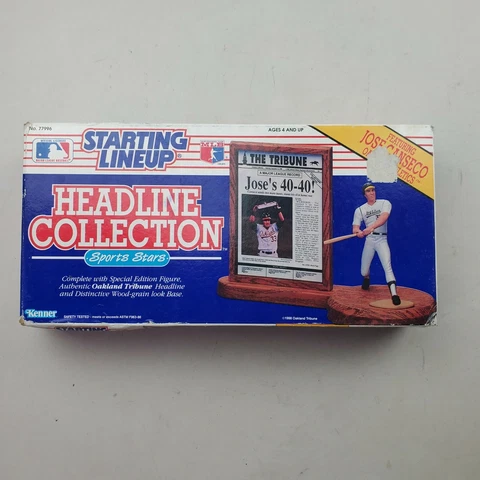 New VTG 1991 Jose Canseco Oakland Athletics Headline Collection Starting Lineup Cover