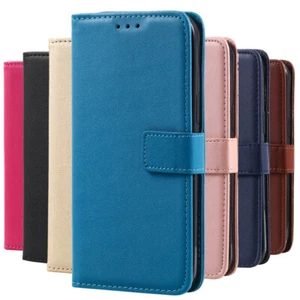 For iPhone 16 15 14 13 12 11 8 X Max Leather Wallet Flip Protective Cover Case - Picture 1 of 19