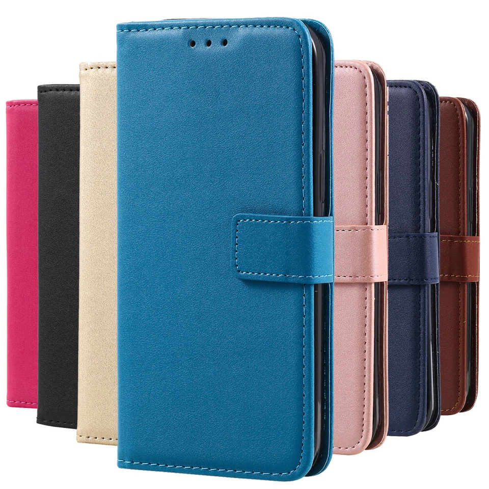 For iPhone 16 15 14 13 12 11 8 X Max Leather Wallet Flip Protective Cover Case - Image 1 of 4