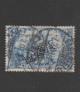 DR / Deut. Reich 1900 Nr. 64 gestempelt - geprüft - mit Firmenlochung / Perfin - Bild 1 von 2