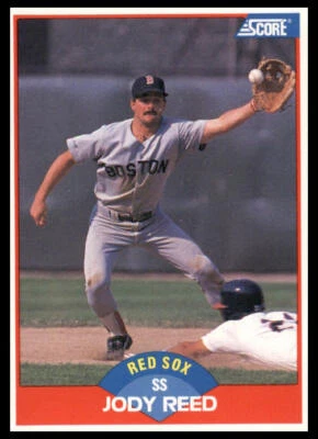 1989 Score #486 Jody Reed Boston Red Sox - Image 1 of 2