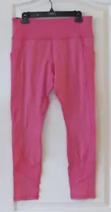 Member's Mark Active weiche gerippte Taschenlegging PINK Damen Gr. L-XXL neu mit Etikett - Bild 1 von 2