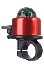Mountain Warehouse Bicycle Bell in Active Red Aluminium with Compass-One Size